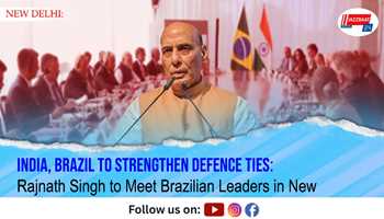 India, Brazil to Strengthen Defence Ties: Rajnath Singh to Meet Brazilian Leaders in New Delhi

