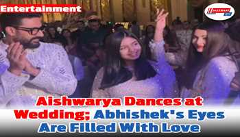 Aishwarya dances at wedding, Abhishek's eyes are filled with love