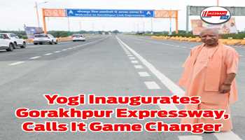 Yogi Adityanath Inaugurates 91.35-km Gorakhpur Link Expressway, Calls It a Game Changer for Eastern U.P.