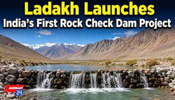 Ladakh Launches India’s First Rock Check Dam Project
