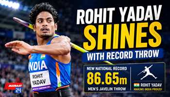 Rohit Yadav Shines With Record Throw