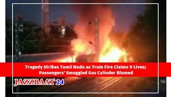 Tragedy Strikes Tamil Nadu as Train Fire Claims 9 Lives; Passengers' Smuggled Gas Cylinder Blamed
