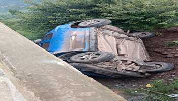 FIVE INJURED IN RAJOURI ROAD ACCIDENT