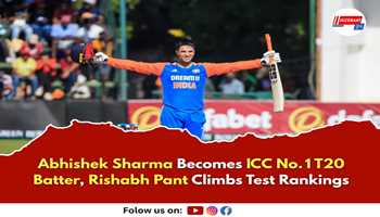 Abhishek Sharma Becomes ICC No. 1 T20 Batter, Rishabh Pant Climbs Test Rankings