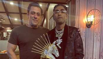 MC Stan poses with Salman Khan after winning Big Boss 16