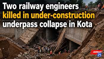 Two railway engineers killed in under-construction underpass collapse in Kota