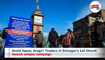 Avoid liquor, drugs’: Traders in Srinagar's Lal Chowk launch unique campaign