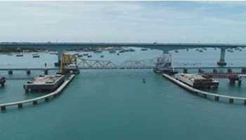 81% WORK COMPLETED FOR INDIA'S FIRST VERTICAL LIFT RAILWAY SEA BRIDGE - "PAMBAN"