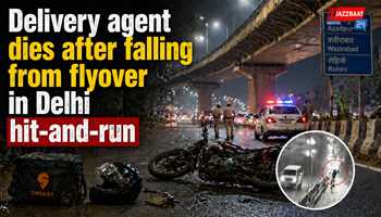 Delivery agent dies after falling from flyover in Delhi hit-and-run
