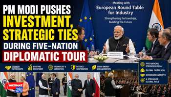 PM Modi Pushes Investment, Strategic Ties During Five-Nation Diplomatic Tour