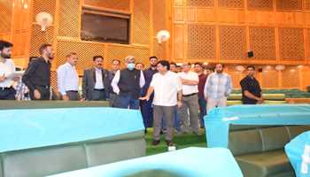 Atal Dulloo reviews progress of renovation of Assembly Complex Sgr