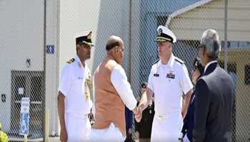 Rajnath Singh visits Naval Surface Warfare Centre in US