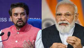 UNION MINISTER ANURAG THAKUR CLAIMED THAT MODI GOVT WILL RETAIN ITS POWER AS A RULING PARTY IN 2024 LS POLLS AS IT BELIEVED IN EMPOWERMENT NOT APPEASEMENT