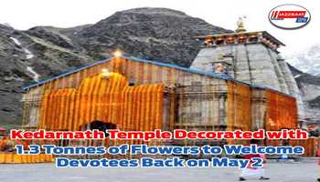 Kedarnath Temple Decorated with 1.3 Tonnes of Flowers to Welcome Devotees Back on May 2