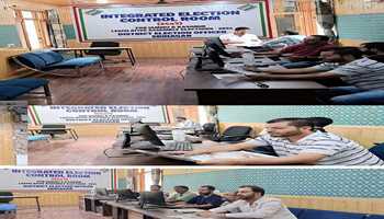 Integrated Election Control Room, MCMC, Media Centre set up in Srinagar

