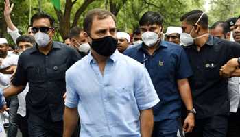 Rahul Gandhi has been interrogated by the ED for ten hours without a break; he has been interrogated for 50 hours in five days