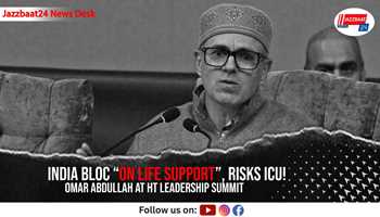 INDIA Bloc “On Life Support”, Risks ICU!  Omar Abdullah at HT Leadership Summit

