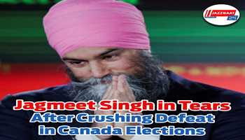 Jagmeet Singh in Tears After Crushing Defeat in Canada Elections