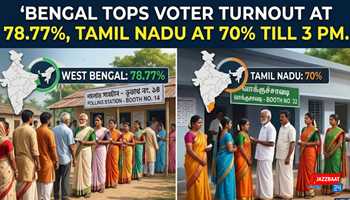 Bengal Tops Voter Turnout at 78.77%, Tamil Nadu at 70% Till 3 PM