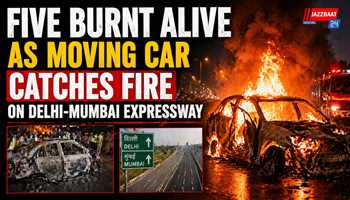 Five burnt alive as moving car catches fire on Delhi-Mumbai Expressway