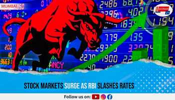 Stock Markets Surge as RBI Slashes Rates
