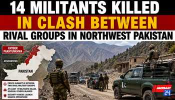 14 Militants Killed in Clash Between Rival Groups in Northwest Pakistan