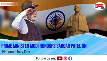 Prime Minister Modi honours Sardar Patel on National Unity Day

