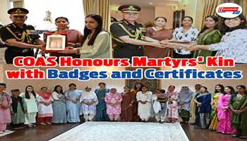 COAS Honours Martyrs' Kin with Badges and Certificates 