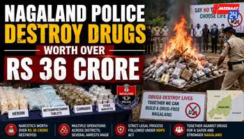Nagaland Police Destroy Drugs Worth Over Rs 36 Crore