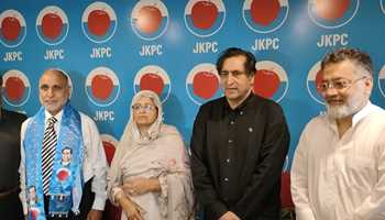 Sajad Lone welcomes renowned Prof. Dr. Naseer Awan from Karnah into PC