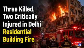 Three Killed, Two Critically Injured in Delhi Residential Building Fire