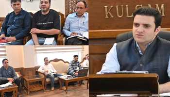 DC Kulgam Reviews Progress of AMRUT 2.0 Projects, Stresses 100% Tap Water Coverage in Urban Areas