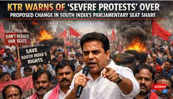KTR Warns of “Severe Protests” Over Proposed Change in South India’s Parliamentary Seat Share
