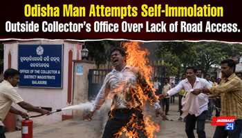 Odisha Man Attempts Self-Immolation Outside Collector’s Office Over Lack of Road Access