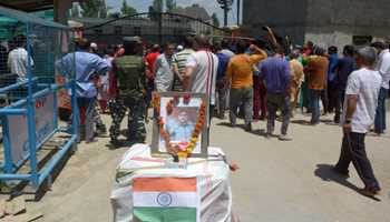 Kashmiri Pandits have taken to the streets in Srinagar to seek transfer