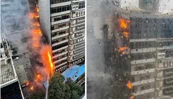 Massive Blaze Engulfs Lower Parel Commercial Building in Mumbai