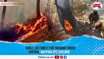 Gurez LoC Forest Fire Brought Under Control, Mopping Ops Continue
