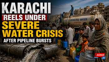 Karachi reels under severe water crisis after pipeline bursts
