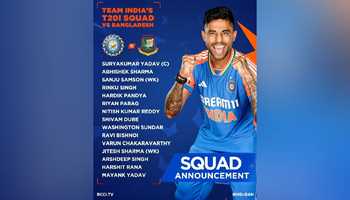 BCCI Unveils T20I Squad for Bangladesh Showdown