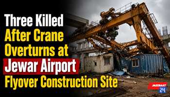 Three Killed After Crane Overturns at Jewar Airport Flyover Construction Site
