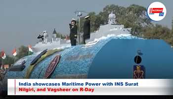 India showcases Maritime Power with INS Surat, Nilgiri, and Vagsheer on R-Day