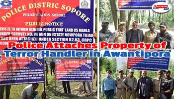 Police attaches property of terror handler in Awantipora
