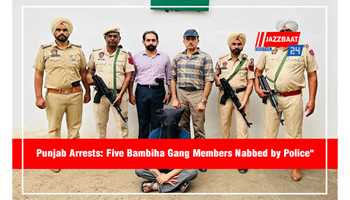 PUNJAB POLICE ARREST FIVE BAMBIHA GANG MEMBERS 
