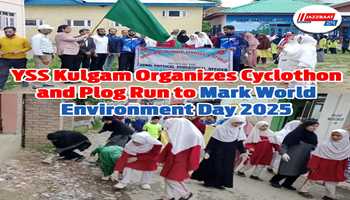 YSS Kulgam Organizes Cyclothon and Plog Run to Mark World Environment Day 2025