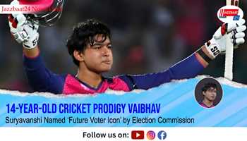14-Year-Old Cricket Prodigy Vaibhav Suryavanshi Named ‘Future Voter Icon’ by Election Commission
