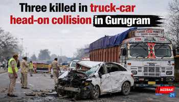 Three killed in truck-car head-on collision in Gurugram