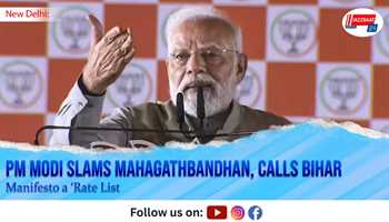 PM Modi Slams Mahagathbandhan, Calls Bihar Manifesto a ‘Rate List’

