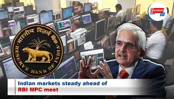 Indian markets steady ahead of RBI MPC meet