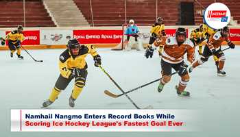 Namhail Nangmo Enters Record Books While Scoring Ice Hockey League's Fastest Goal Ever