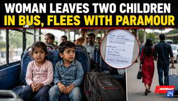 Woman Leaves Two Children in Bus, Flees With Paramour
